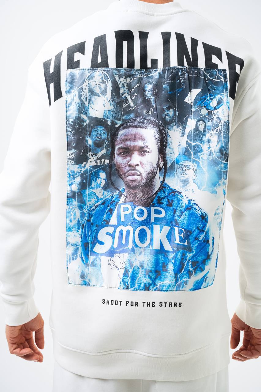 Sudadera extragrande unisex Pop Smoke "Headliner" con gráfico