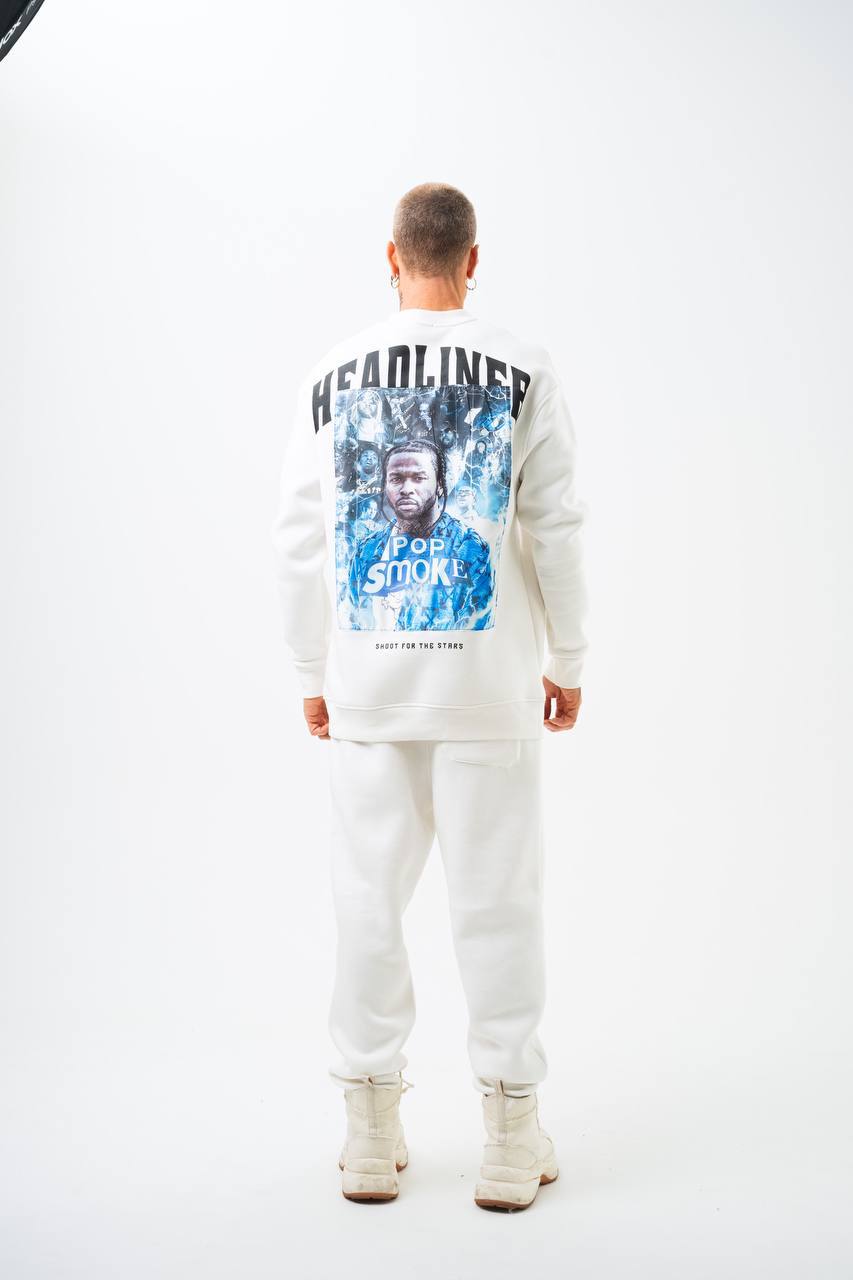Sudadera extragrande unisex Pop Smoke "Headliner" con gráfico