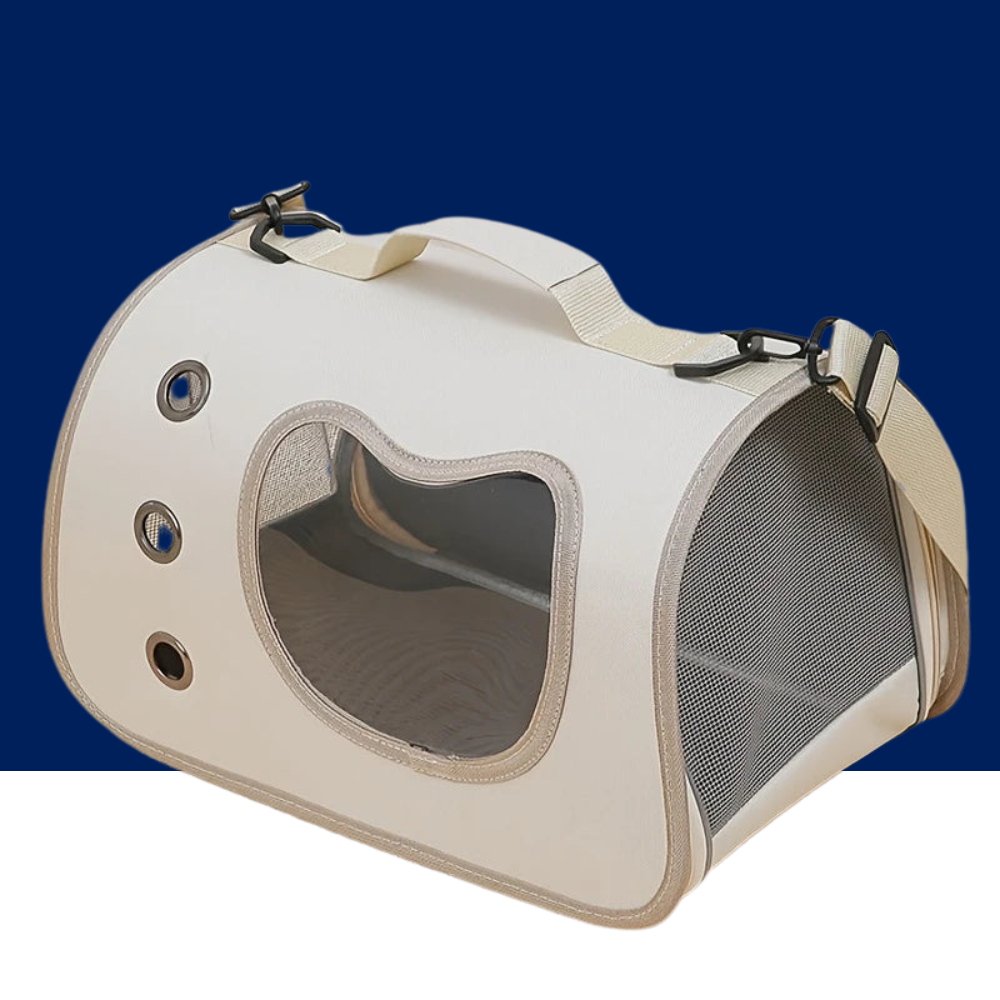 Collapsible Pet Carrier with Plastic Panels and Top and Side Entry