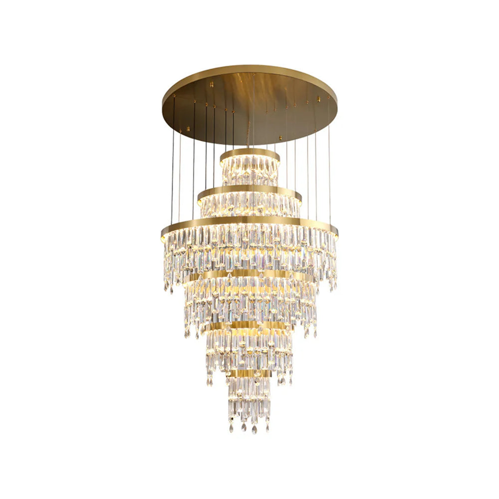 Candelabro de cristal para escaleras Prazzo Ring