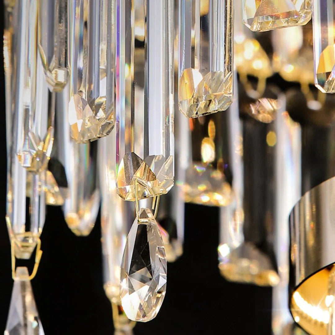 Candelabro de cristal para escaleras Prazzo Ring