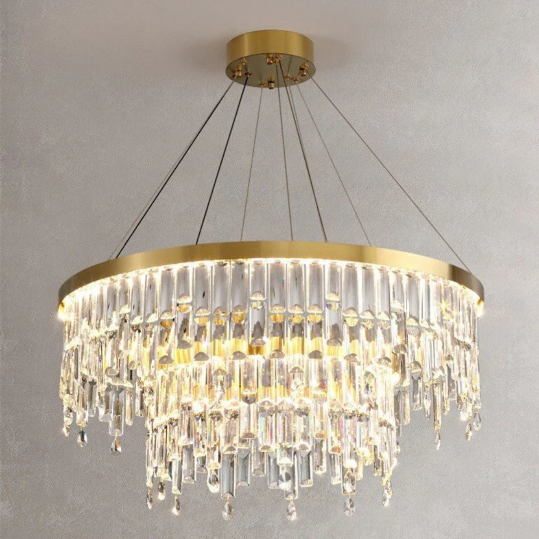 Candelabro de cristal para escaleras Prazzo Ring