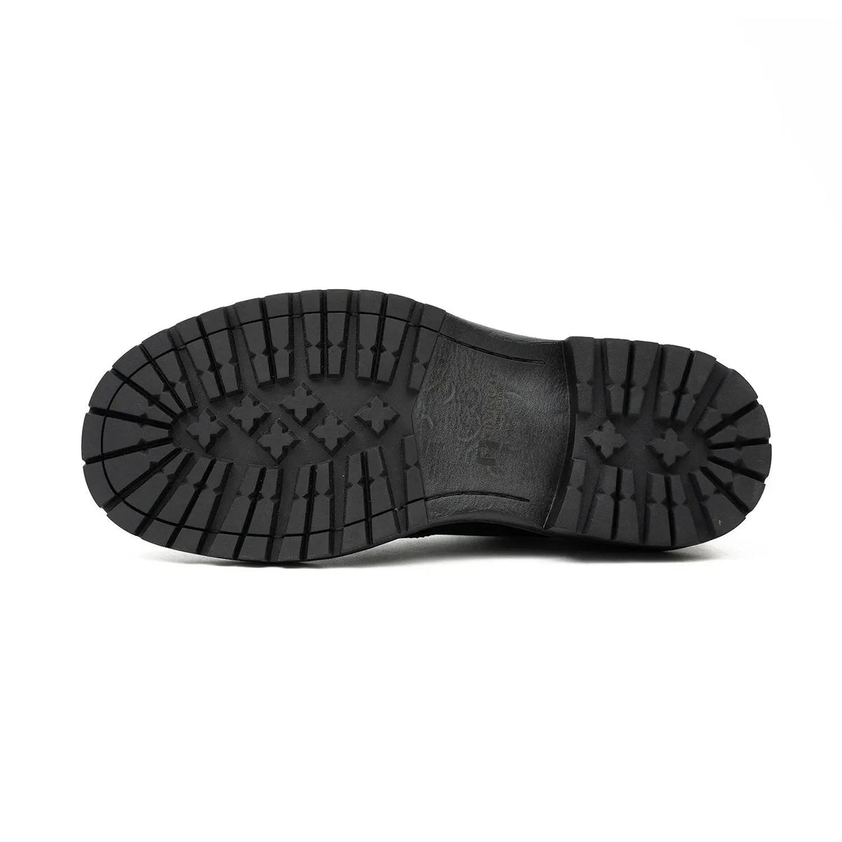 Black Wingtip Calf Leather Derby Shoes