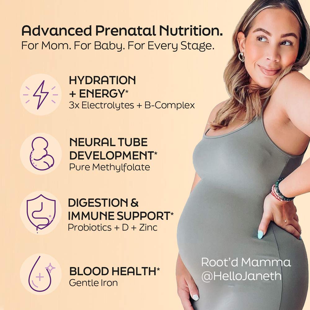 Nutrición Prenatal Esencial + Electrolitos