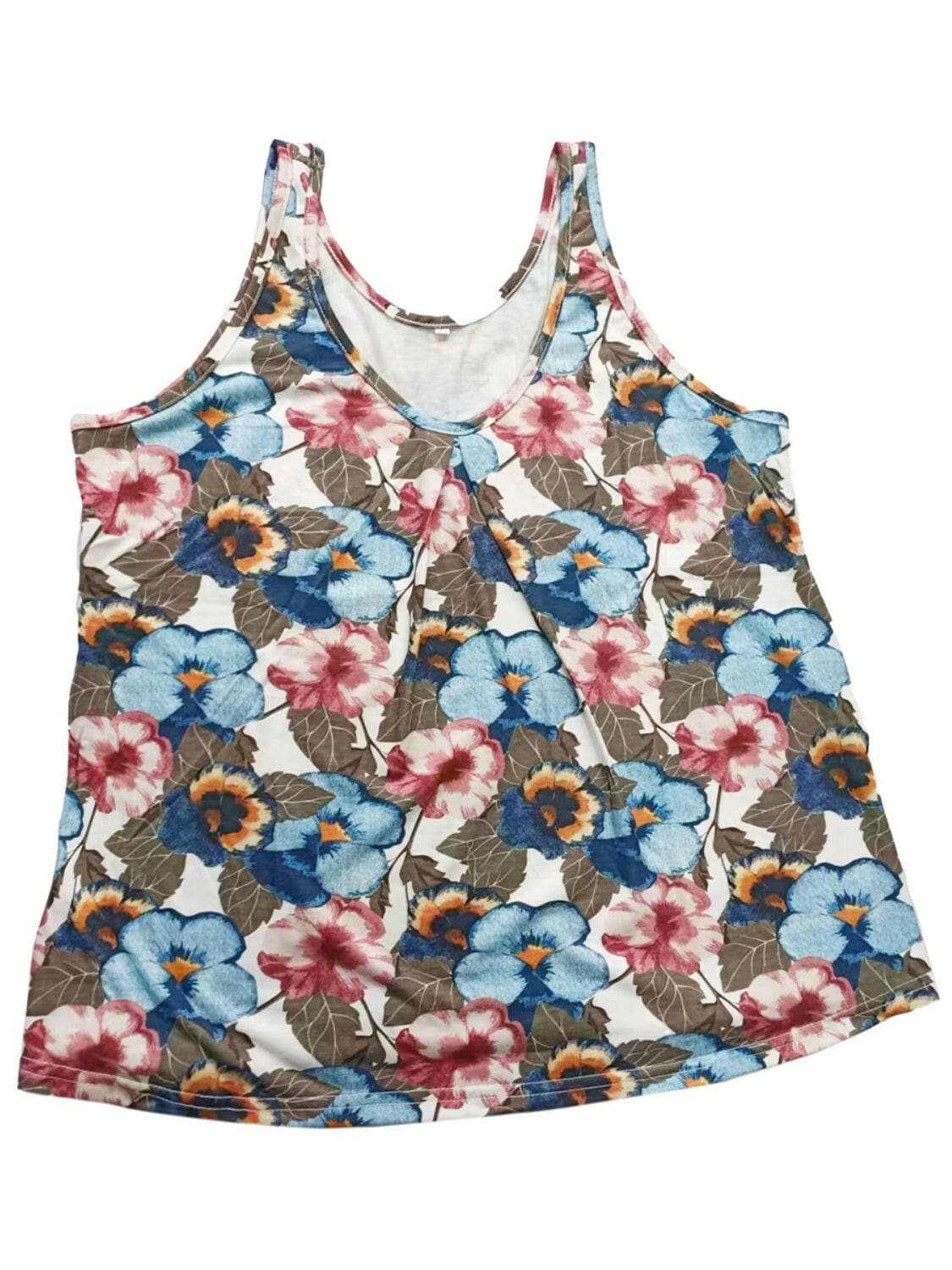 T-Shirts Trendsi just arrived - Printed scoop neck tank - wide straps