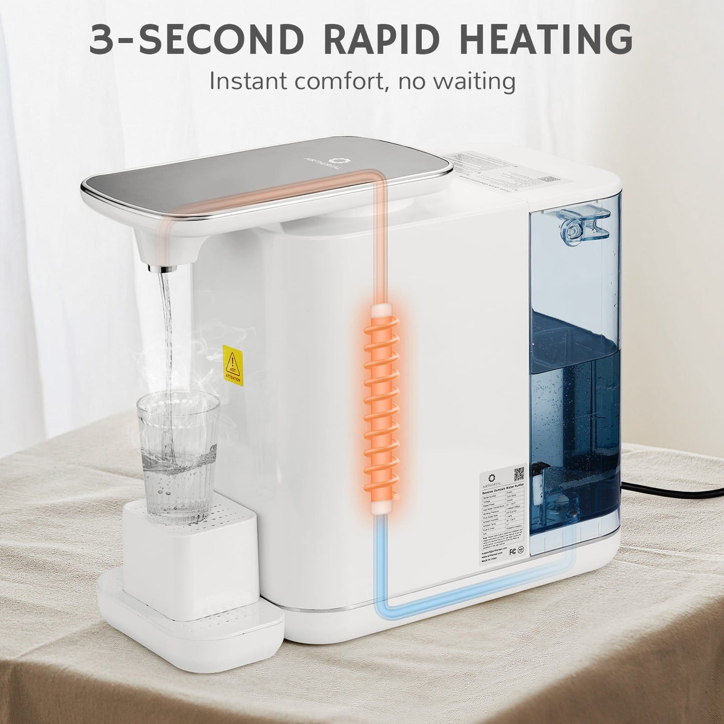 Pristine Pro6H RO Countertop Instant Hot Filtered Water Dispenser