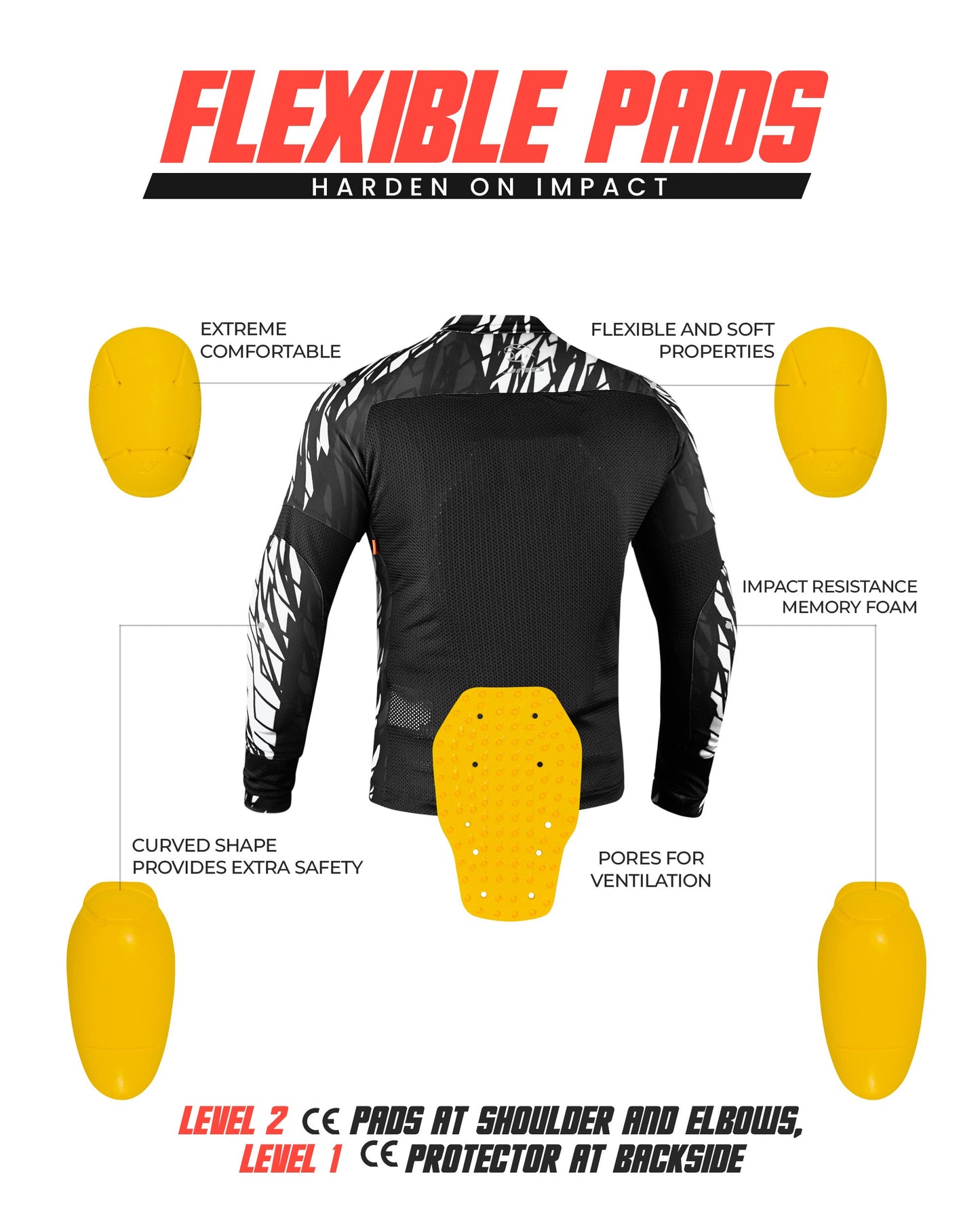 Camiseta de moto JAG | Protección con certificación CE