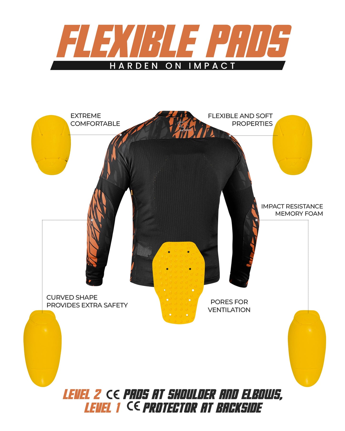 Camiseta de moto JAG | Protección con certificación CE