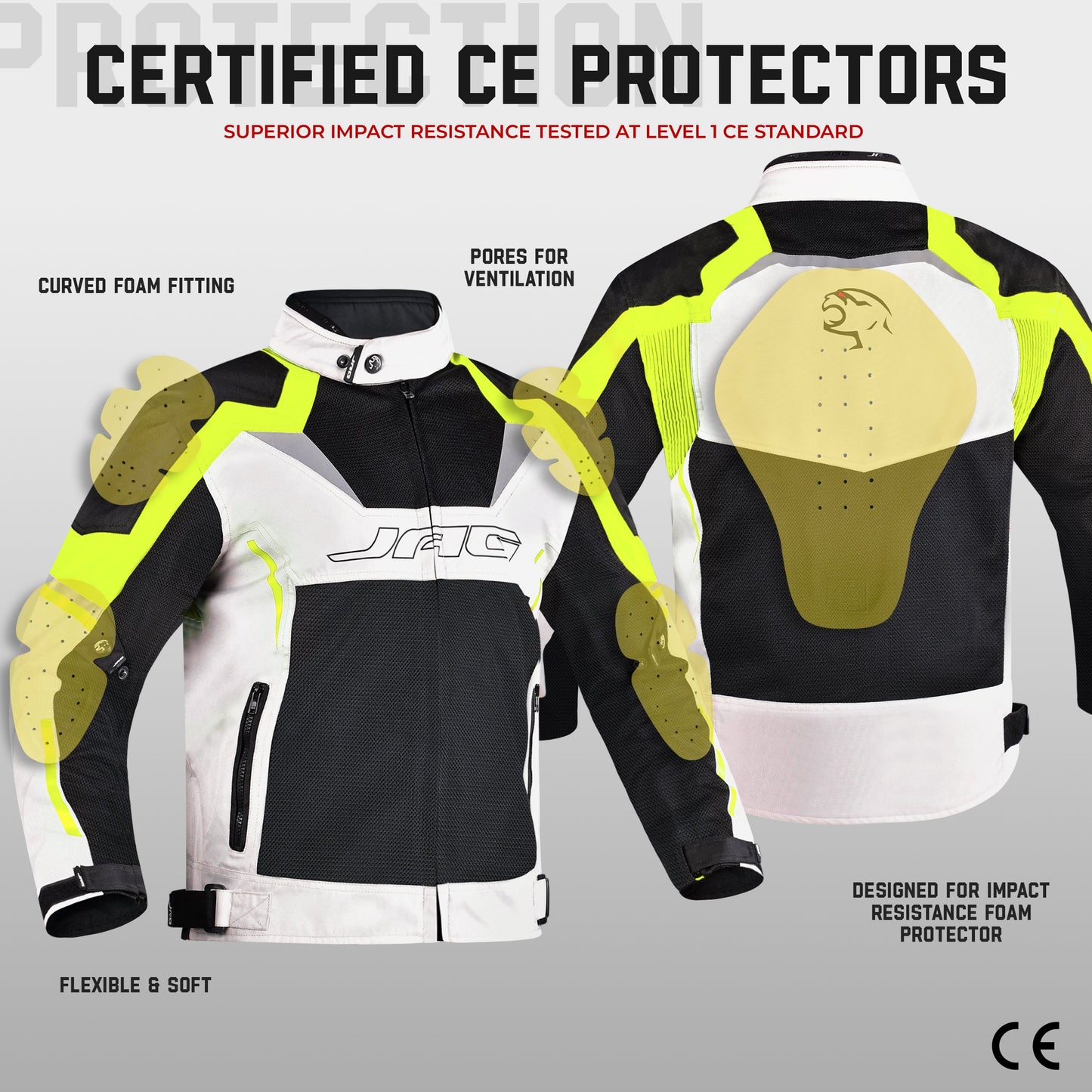 Chaqueta de moto Horizon | Chaqueta protectora con certificación CE