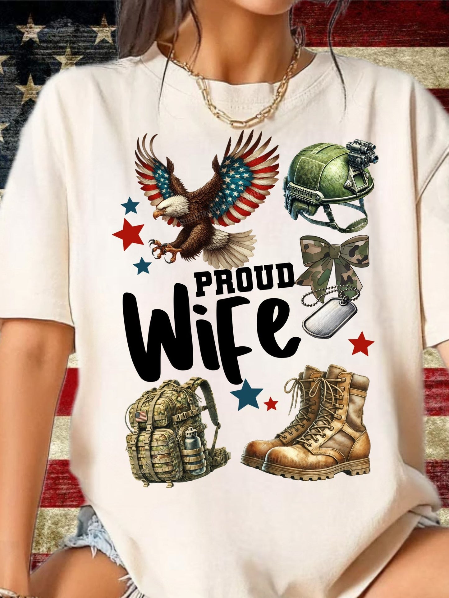 Proud Family matching Military T-shirts