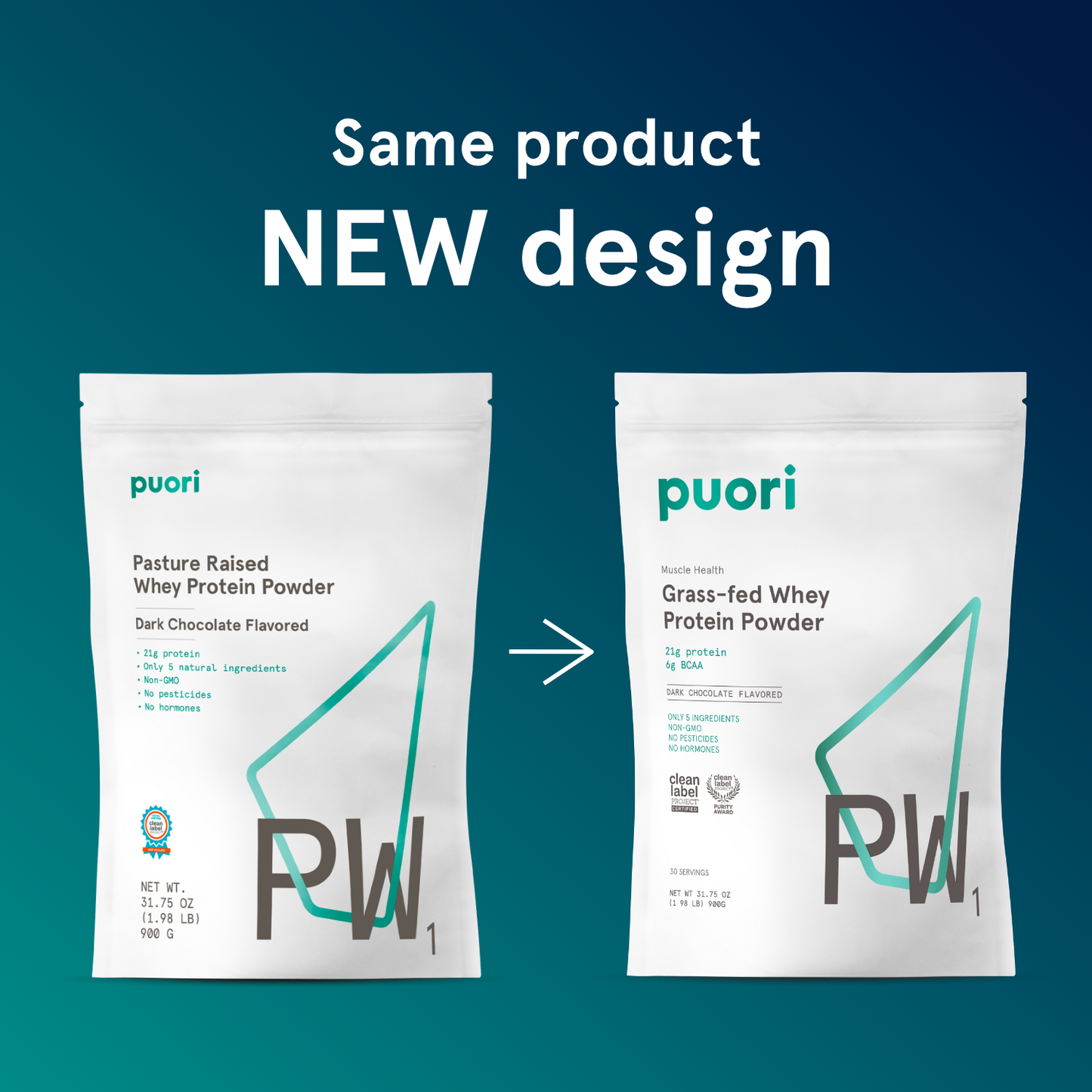 PW1 - Grass-fed Whey Protein with Dark Chocolate