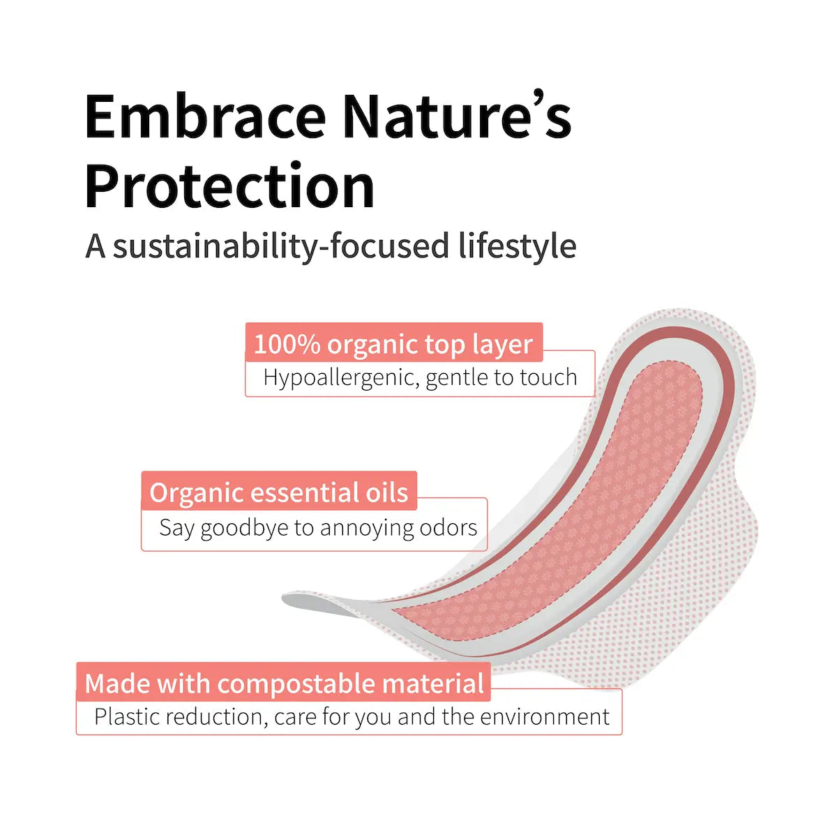 Pure Care Organic Herbal Infused Pads - Day Use