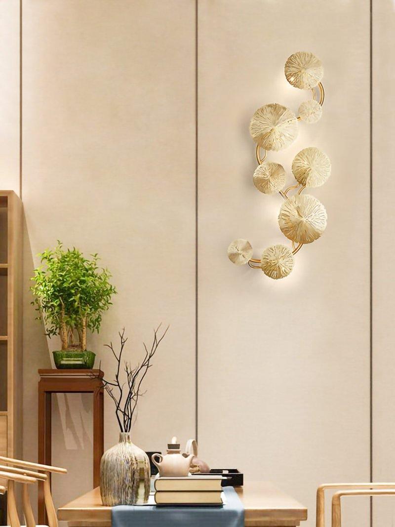 Aplique de pared Hoja de Loto