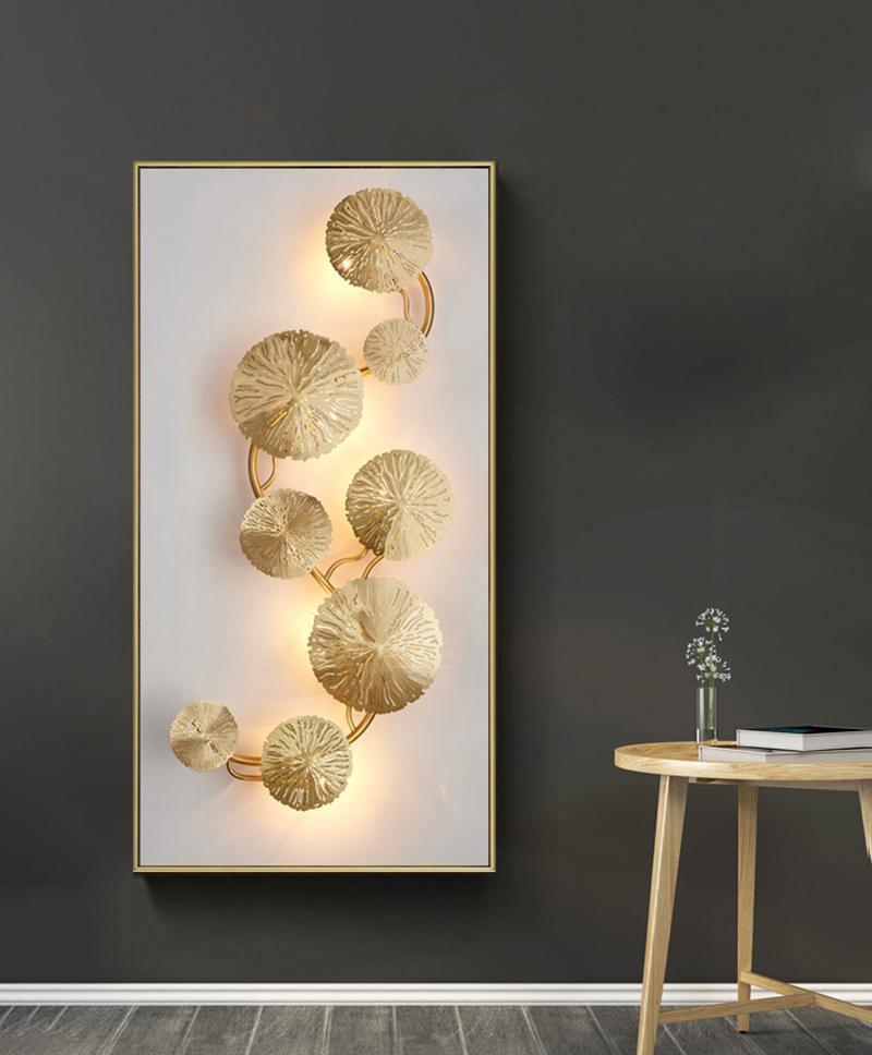Aplique de pared Hoja de Loto