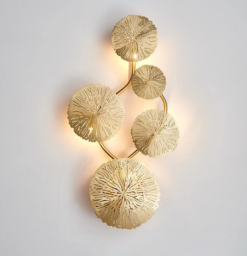 Aplique de pared Hoja de Loto