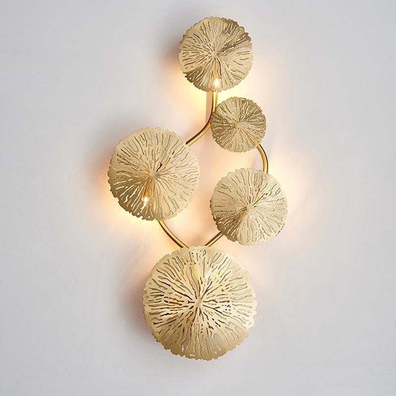 Aplique de pared Hoja de Loto
