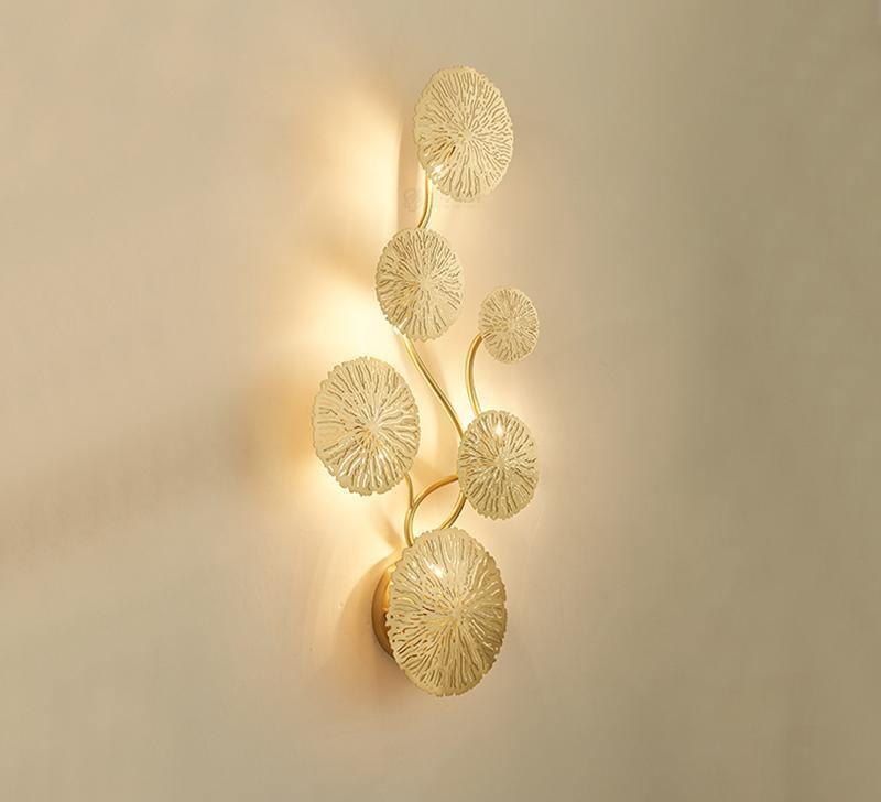Aplique de pared Hoja de Loto
