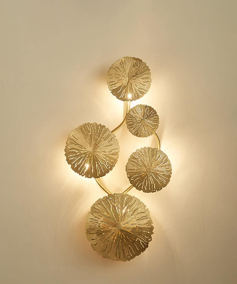 Aplique de pared Hoja de Loto