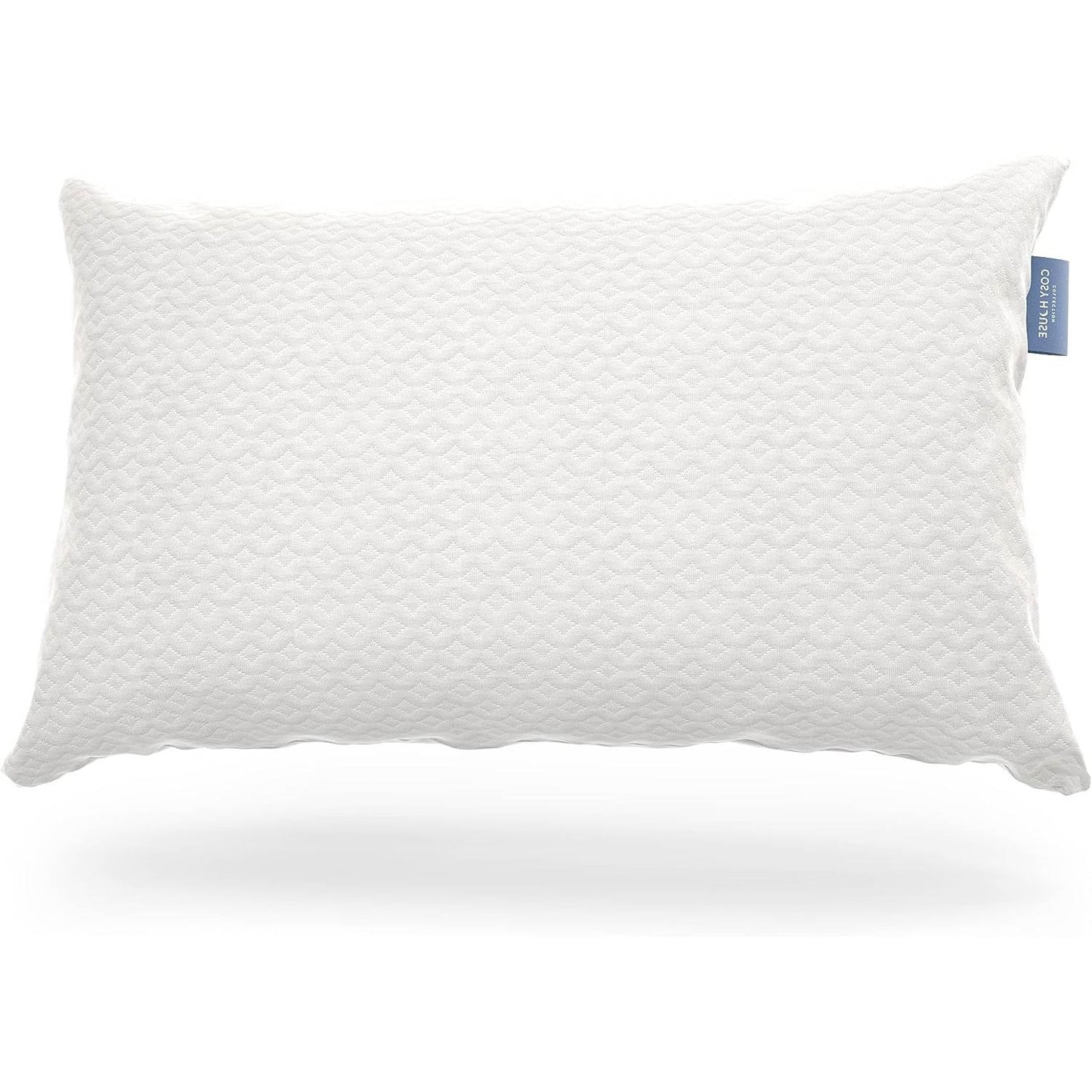 Almohada Queen de espuma viscoelástica triturada con funda transpirable de bambú de lujo suave y fresca