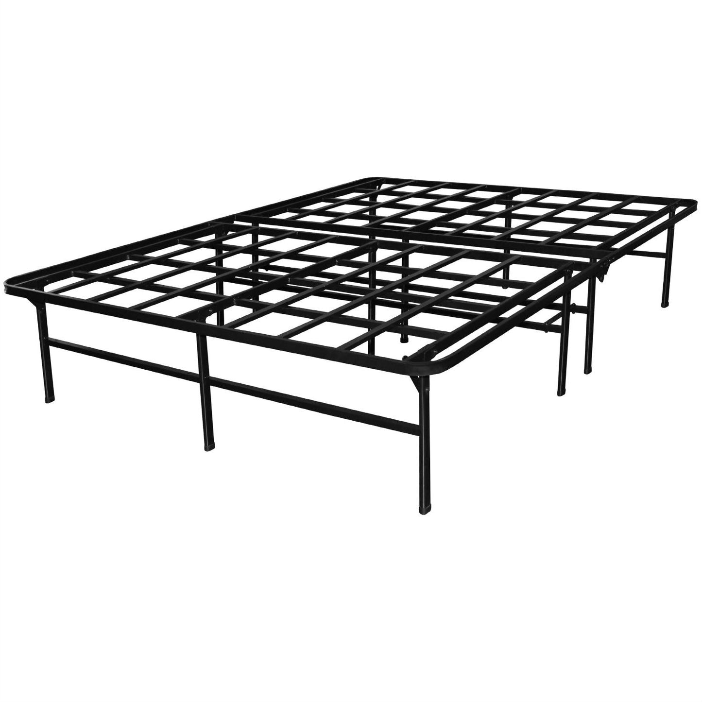 Base de cama de plataforma de metal resistente Queen size - Soporta hasta 4,400 libras