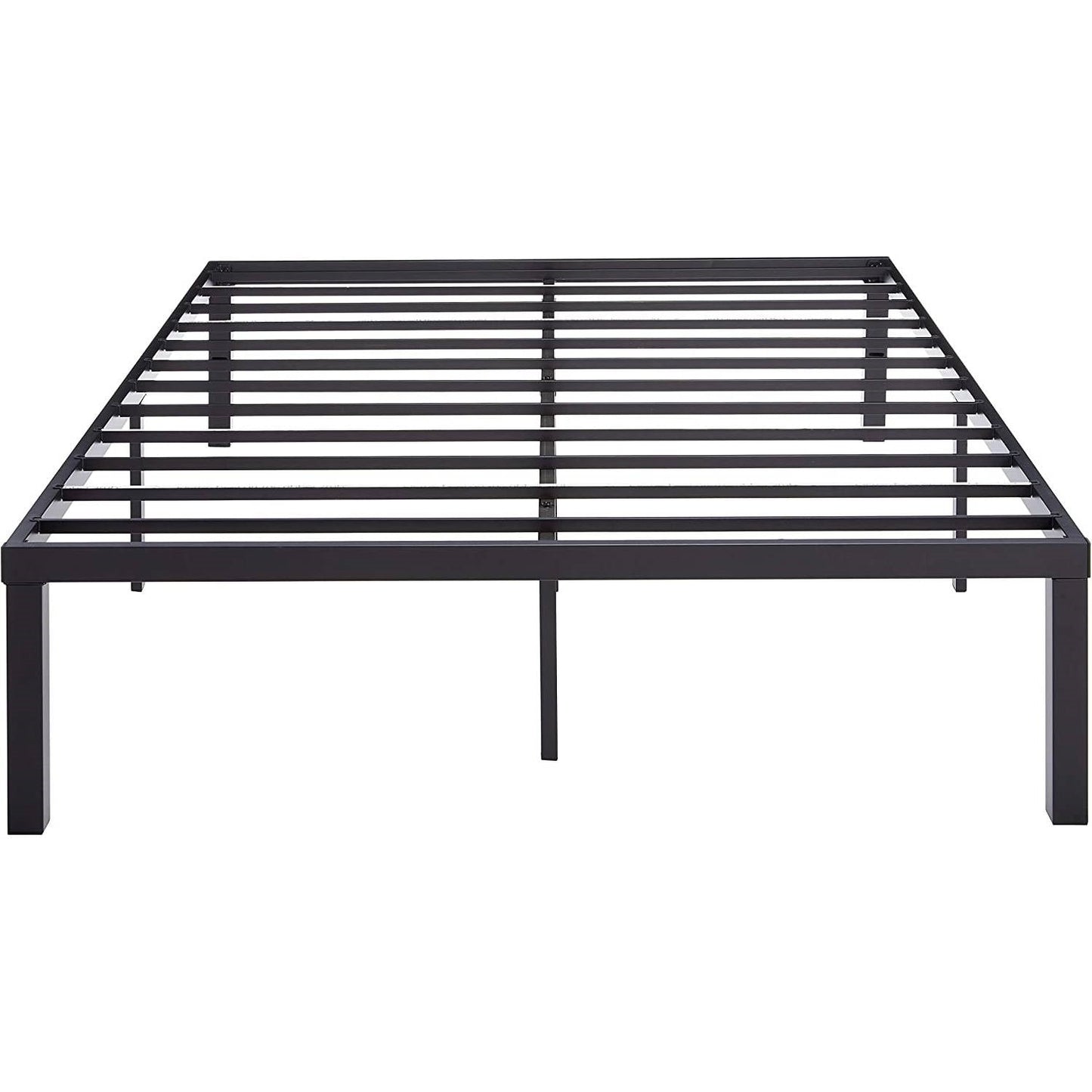 Base de cama Queen moderna de plataforma de acero resistente de 16 pulgadas
