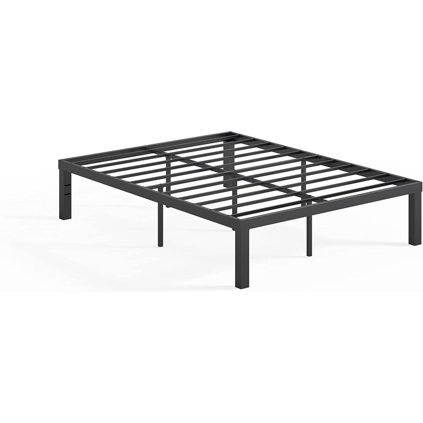 Base de cama Queen moderna de plataforma de acero resistente de 16 pulgadas