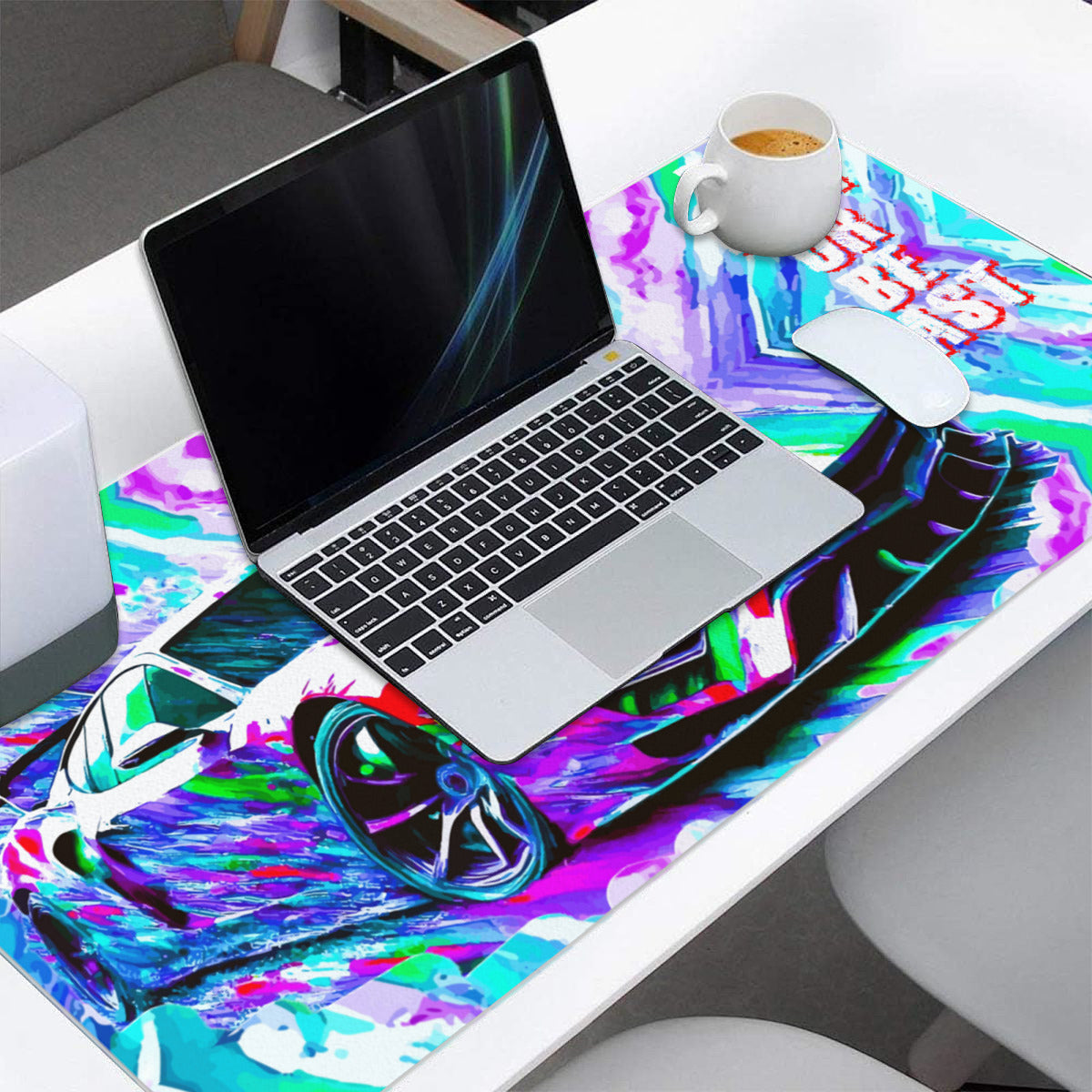 Be Fast Or Be Last Sports Car 40" x 20" Mousepad Desk Mat