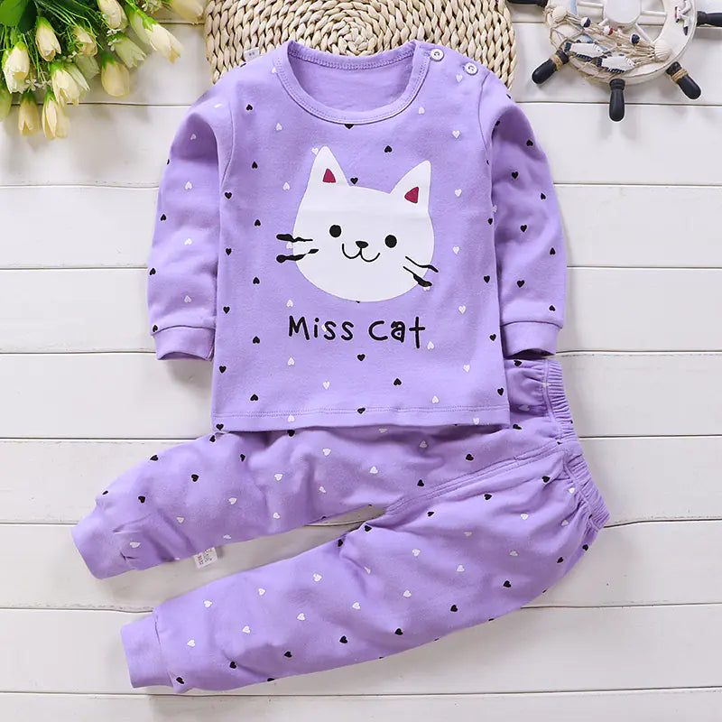 Boys' Cotton Autumn Winter Underwear Set (Wholesale)