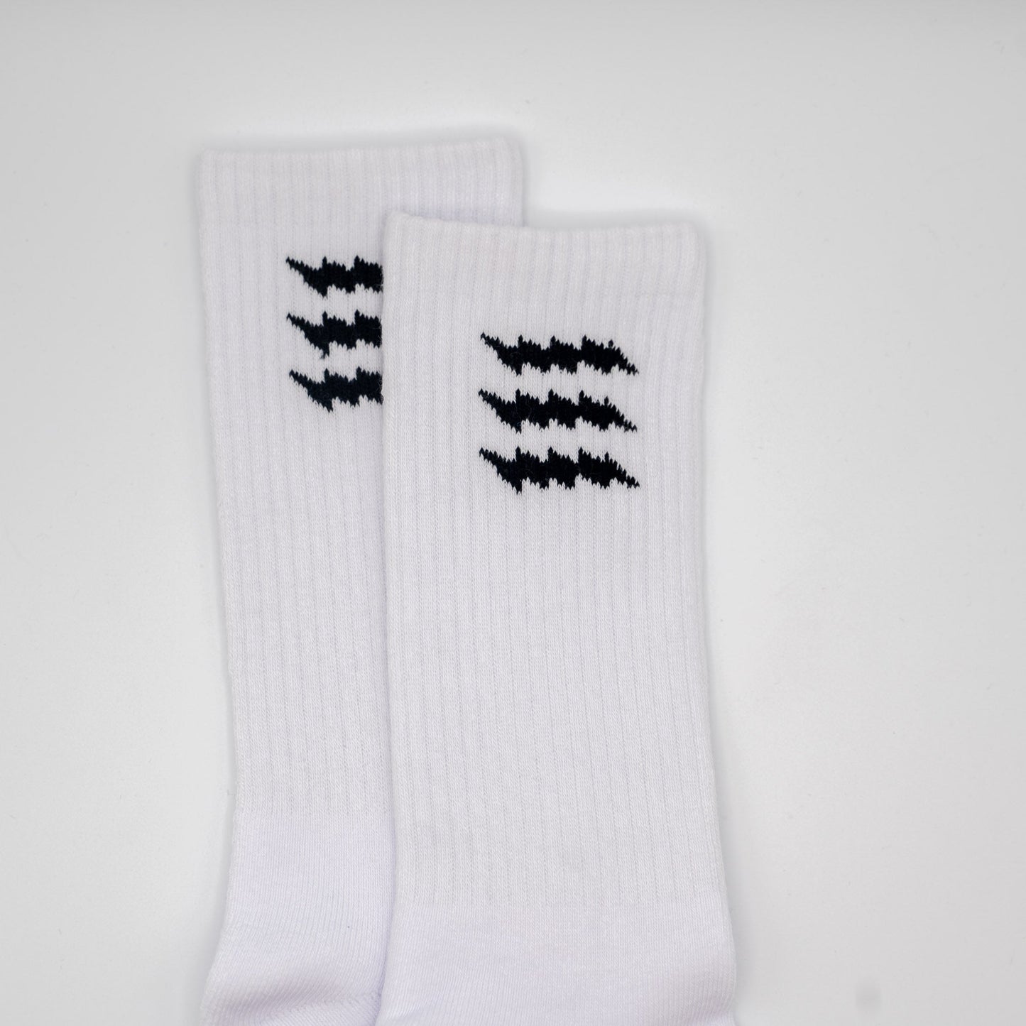 Calcetines de la tripulación "Stay Rad" - Blancos