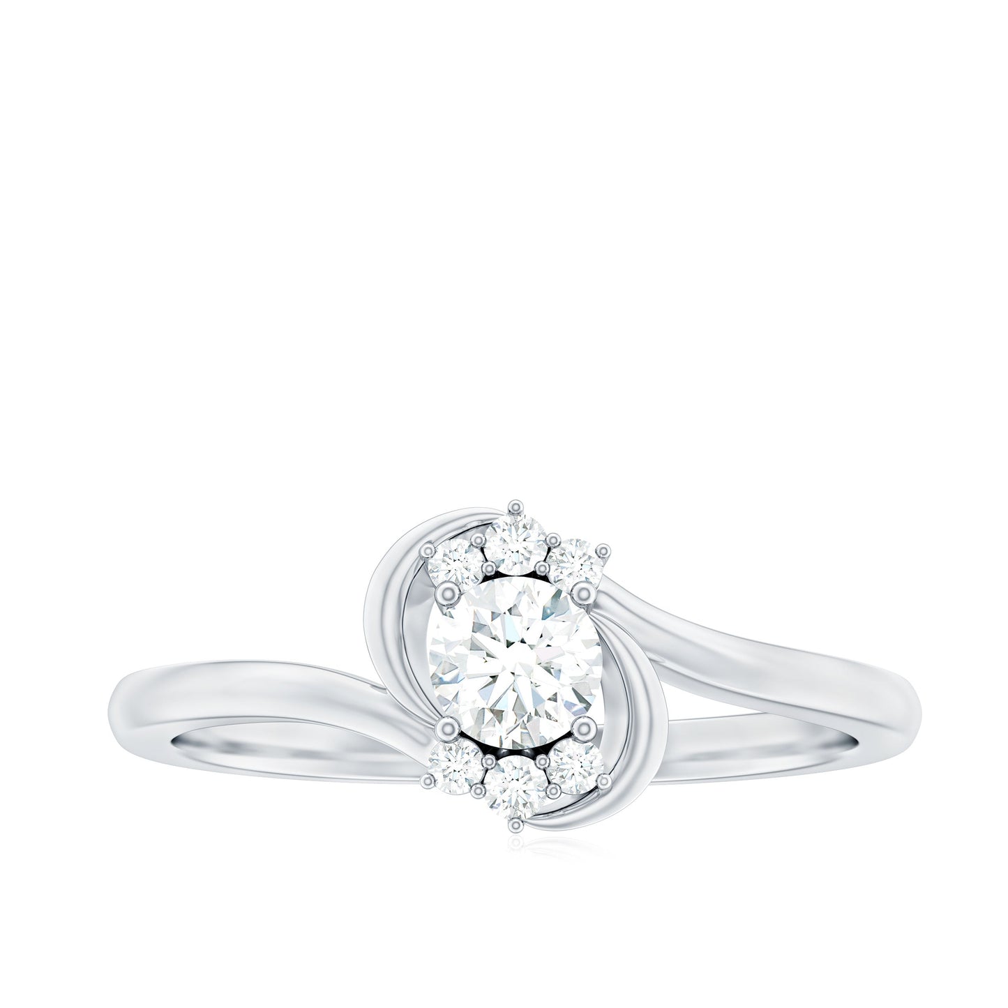 Brilliant Cut Certified Lab Grown Diamond Promise Ring For Her