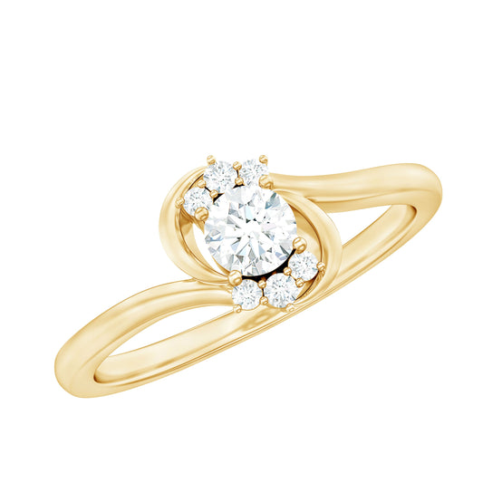 Brilliant Cut Certified Lab Grown Diamond Promise Ring For Her