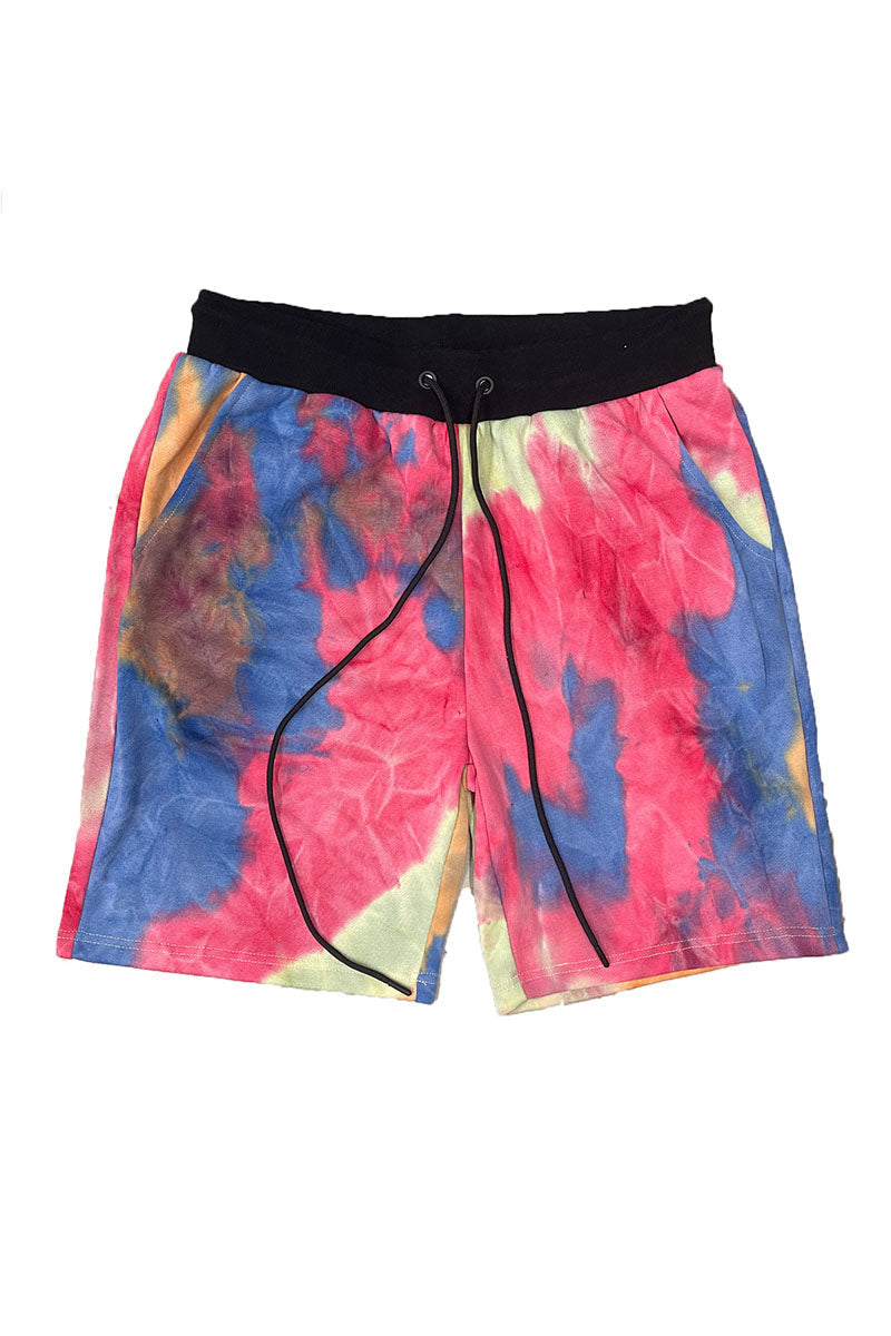 Black Band Tye Dye Shorts