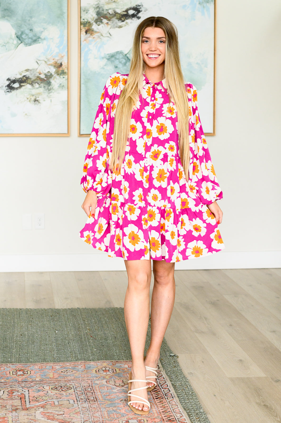 Vestido Camisero Floral Magníficamente Moderno
