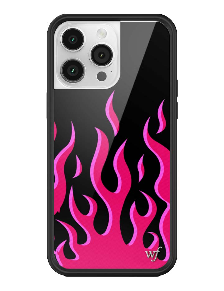 Flames | Black & Red iPhone Case
