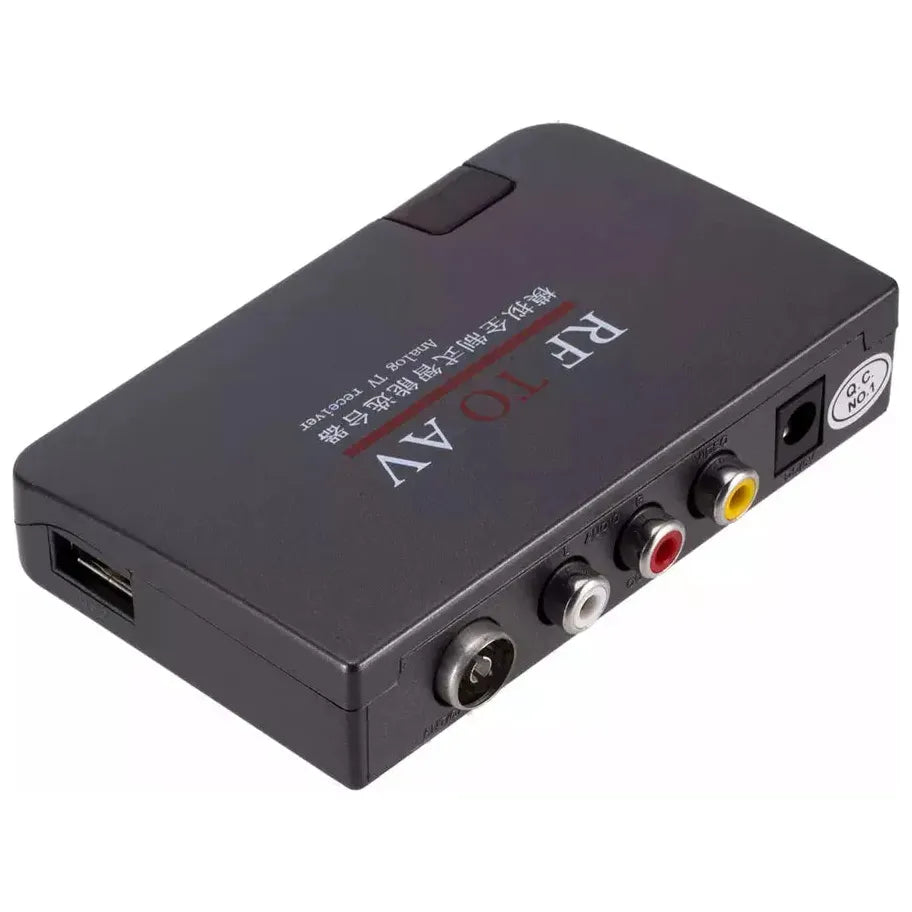 Adaptador de corriente modulador convertidor de receptor de TV analógico RF a AV con cable AV