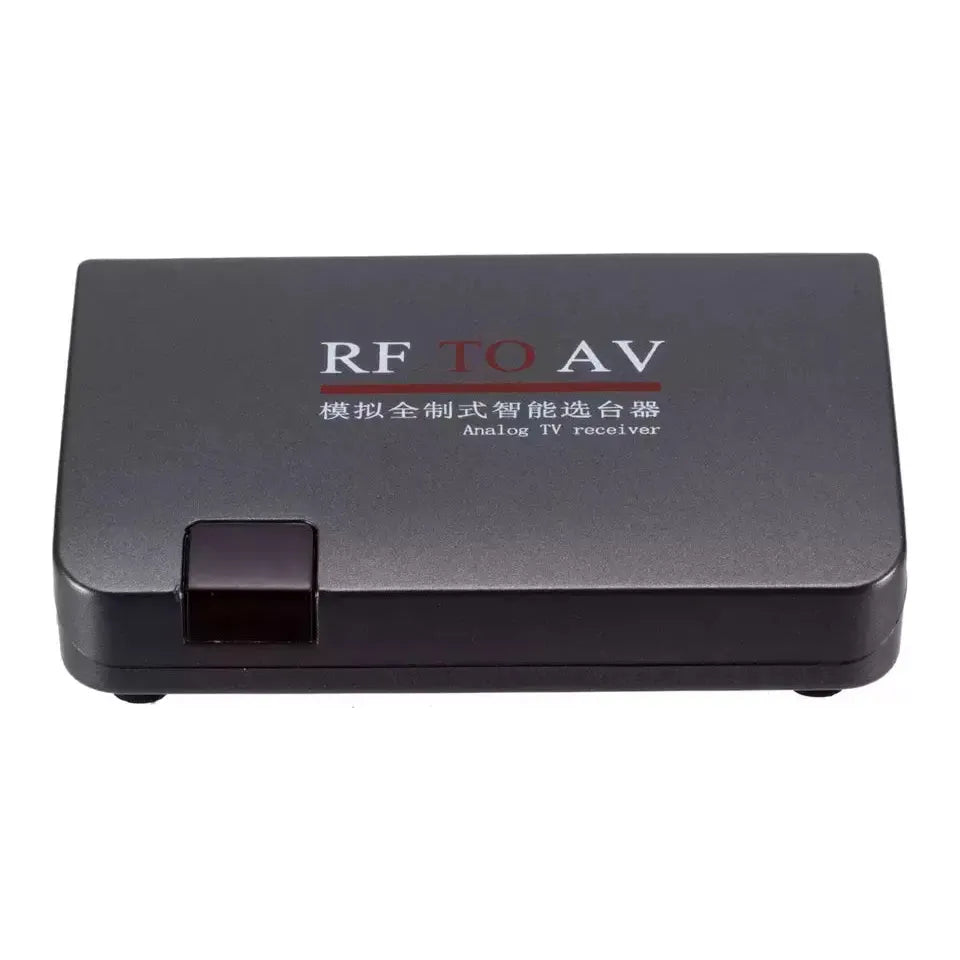 Adaptador de corriente modulador convertidor de receptor de TV analógico RF a AV con cable AV