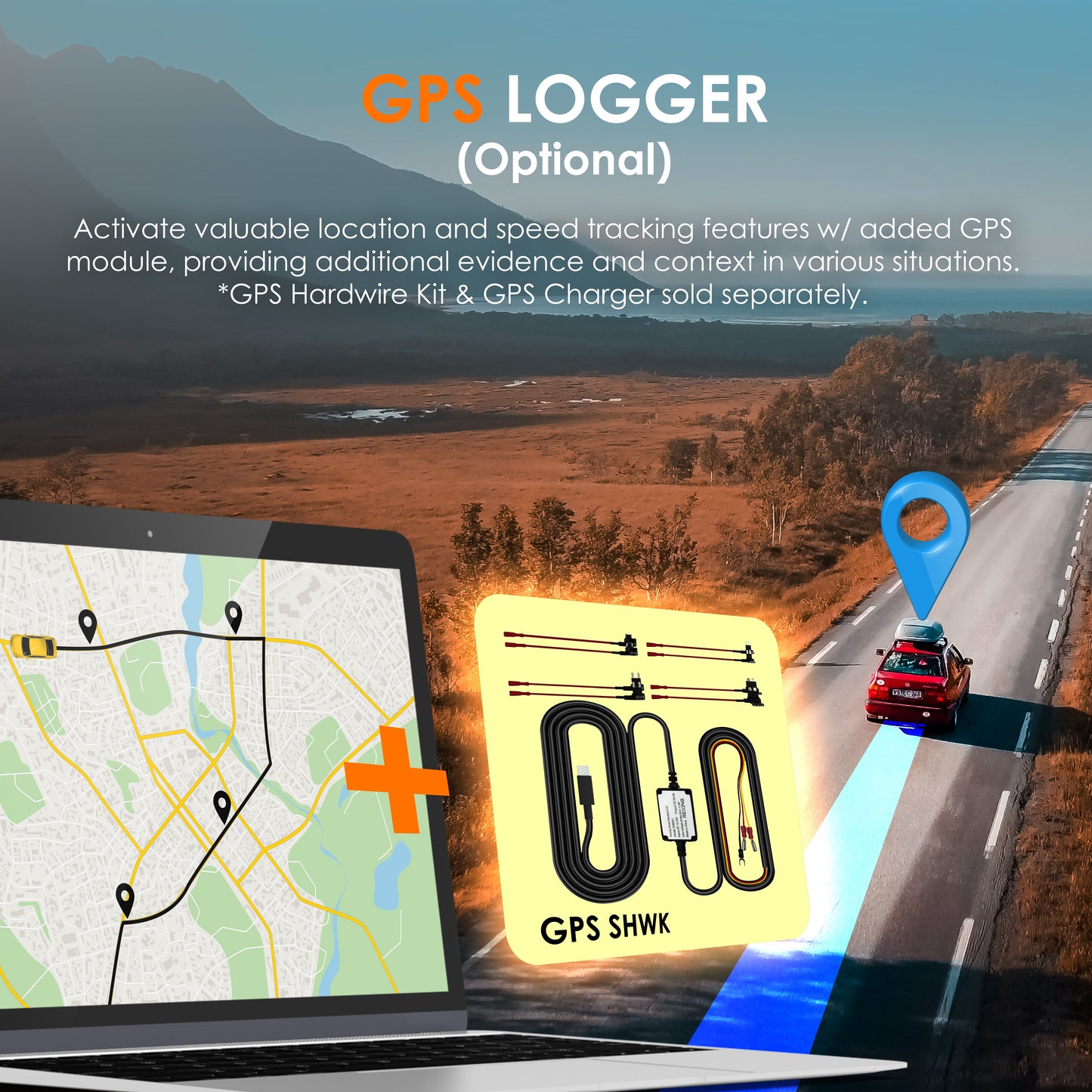 REXING RH2 Cámara de tablero de triple canal – Cámaras delanteras de 2.5K y traseras duales de 1080p con Wi-Fi y GPS opcional