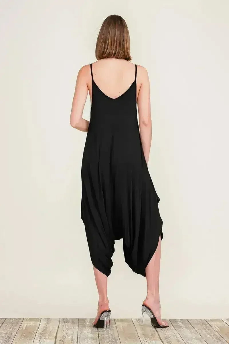Harem Jumpsuit Romper – Chic & Versatile One-Piece | Breathable Rayon