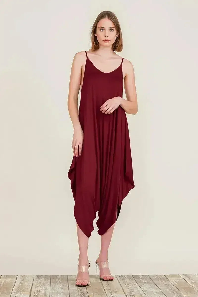 Harem Jumpsuit Romper – Chic & Versatile One-Piece | Breathable Rayon