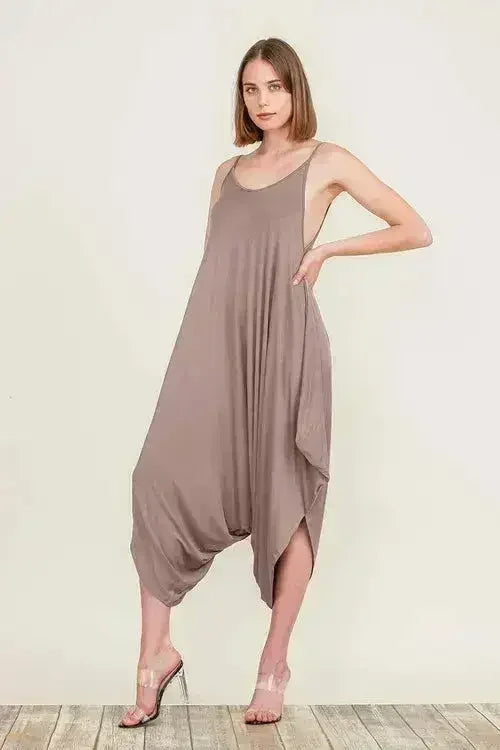 Harem Jumpsuit Romper – Chic & Versatile One-Piece | Breathable Rayon