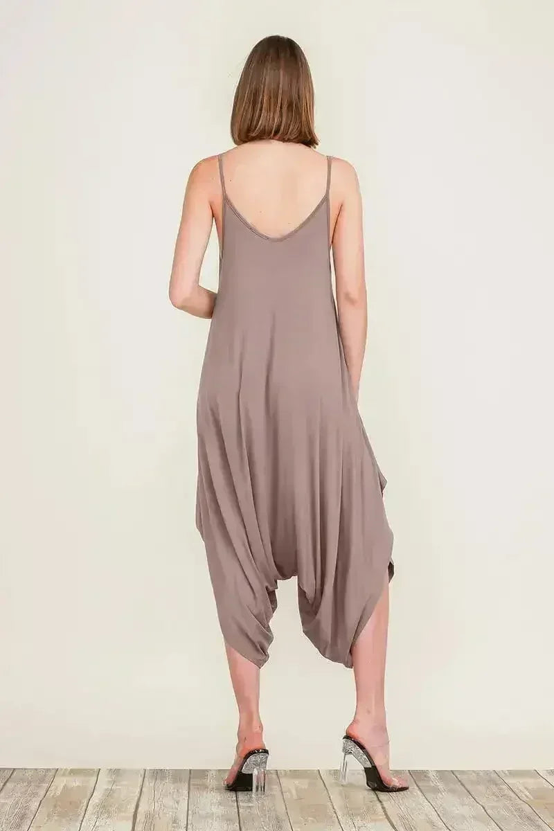 Harem Jumpsuit Romper – Chic & Versatile One-Piece | Breathable Rayon