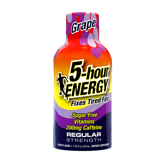 Bebidas energéticas 5-hour ENERGY sabor uva de fuerza regular
