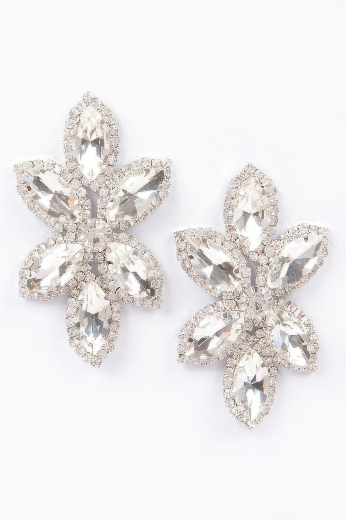 Radiant Layered Rhinestone Earrings | BYMANYC ® New York Style