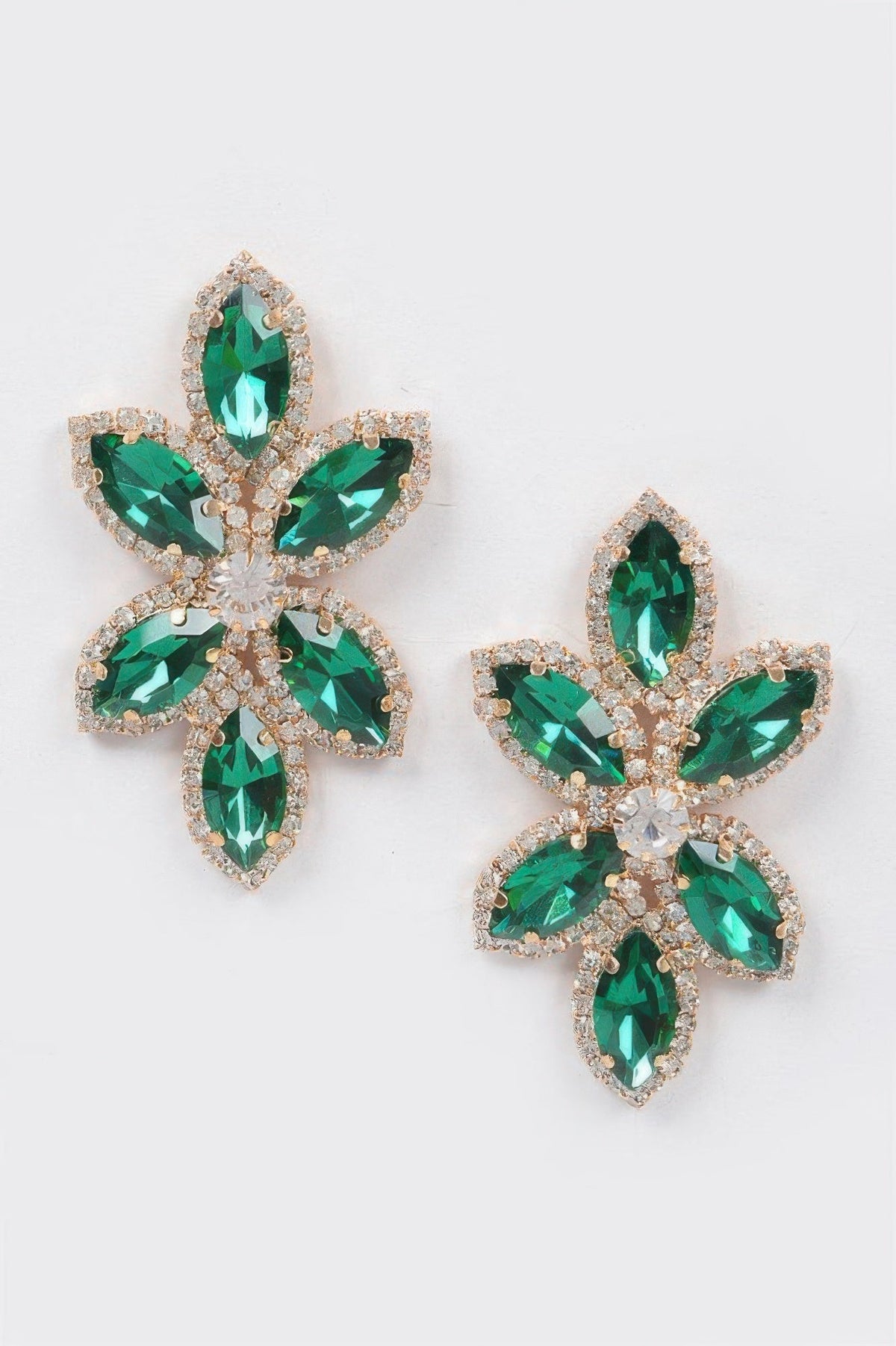 Radiant Layered Rhinestone Earrings | BYMANYC ® New York Style