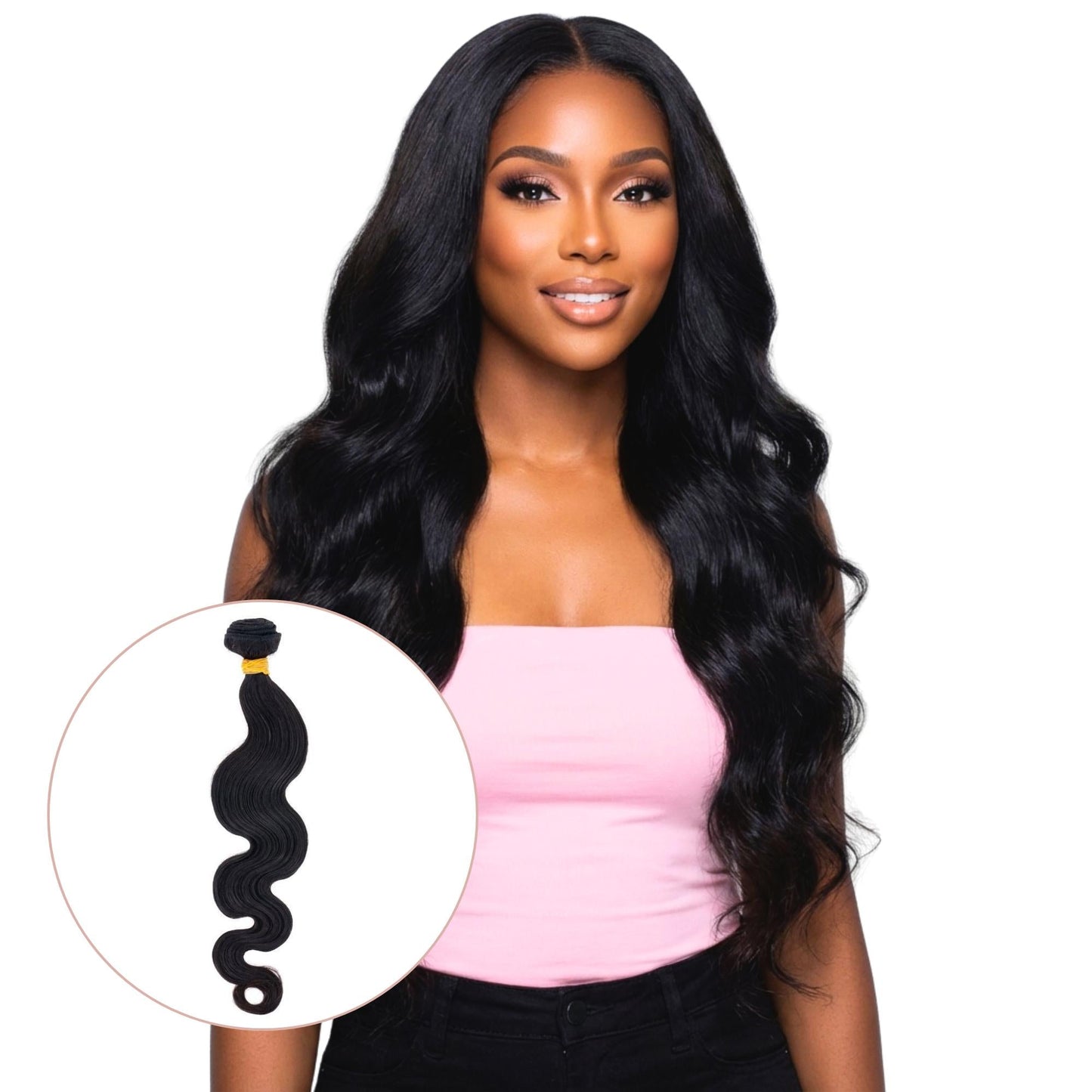 Extensiones de cabello 100% humano de onda corporal brasileña sin procesar