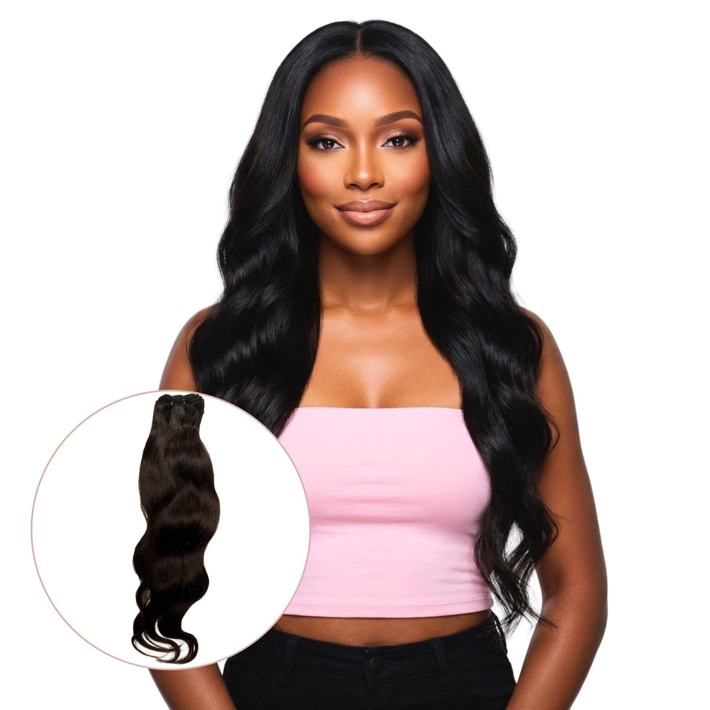 Extensiones de pelo 100 % natural ondulado hindú sin procesar