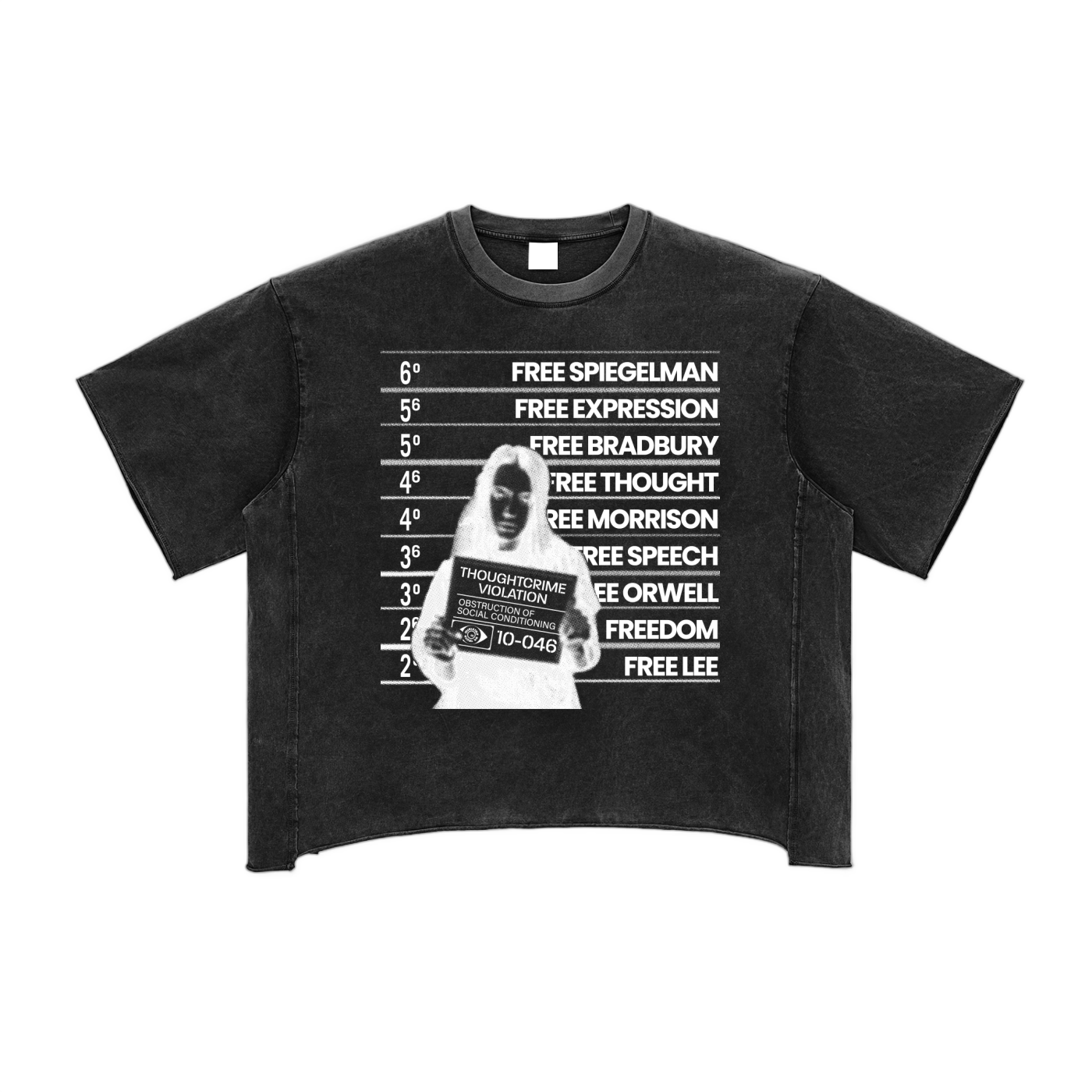 Camiseta cuadrada de borde sin rematar Contraband