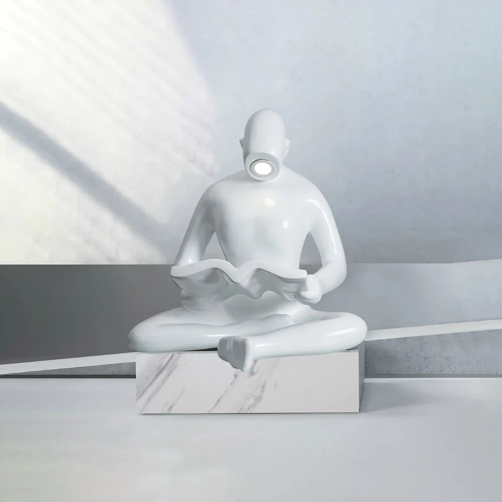 Lámpara de pie Escultura Humana Leyendo