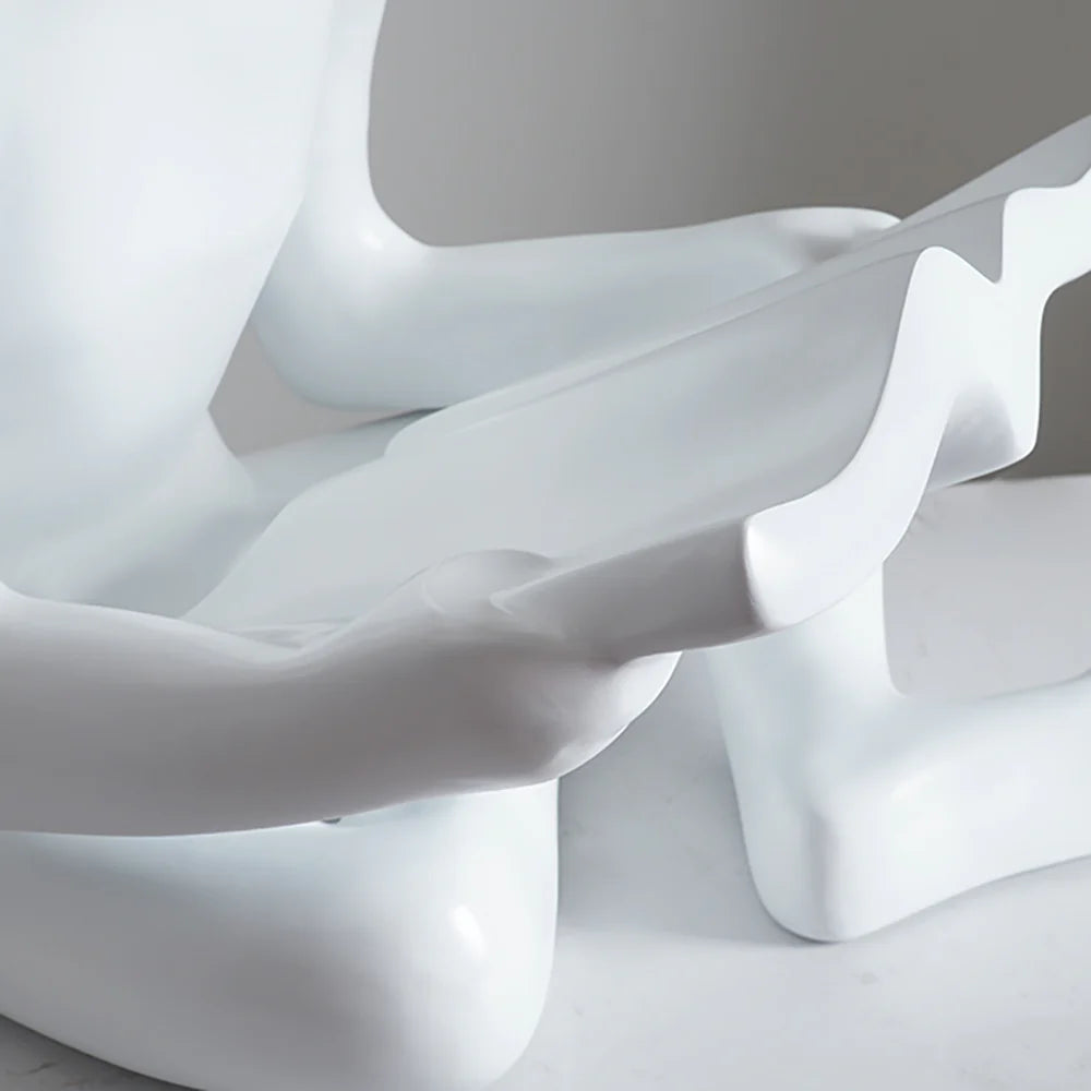 Lámpara de pie Escultura Humana Leyendo