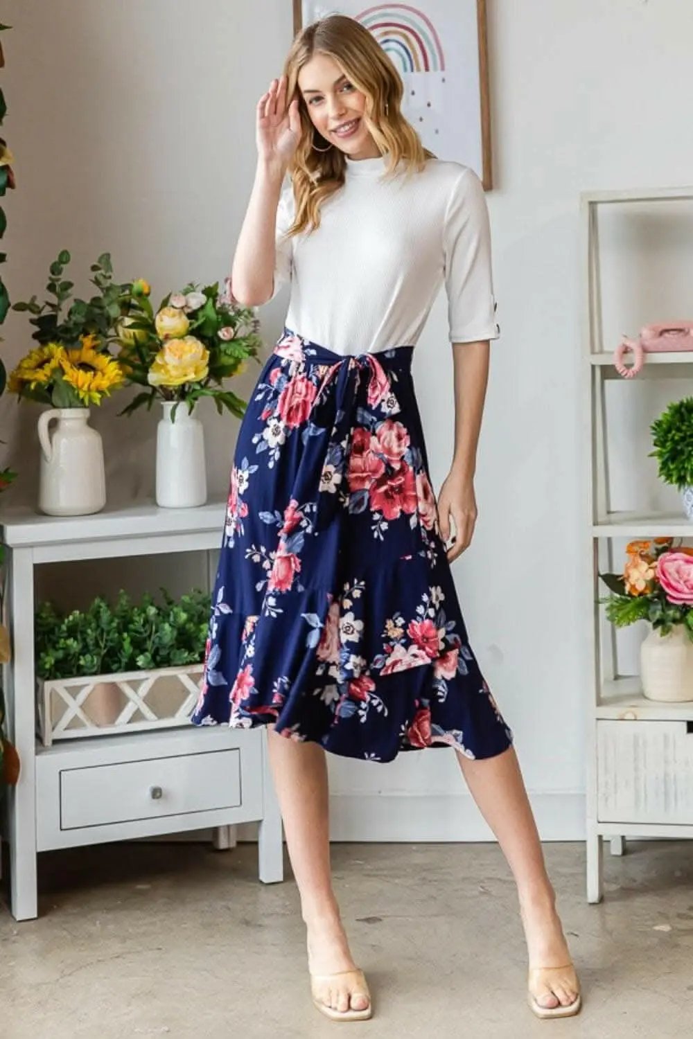 Dresses Trendsi just arrived - Reborn J Floral Wrap Ruffled Skirt